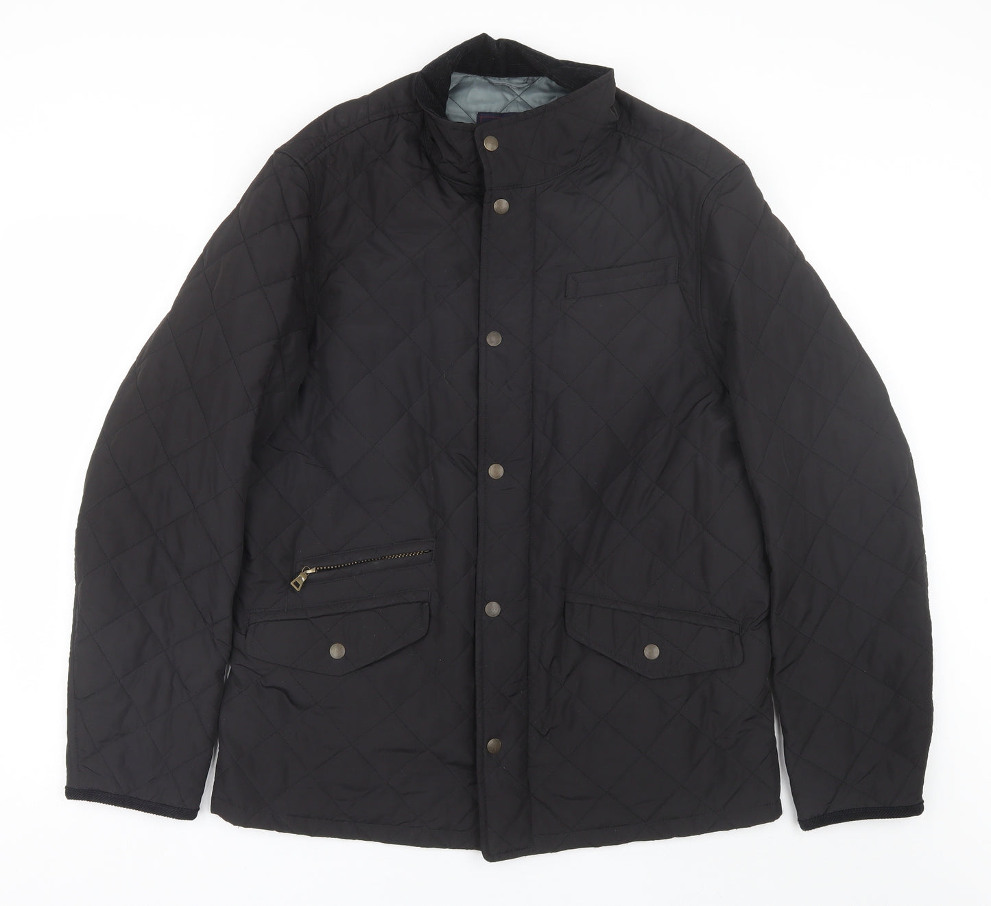 Marks and Spencer Mens Black   Quilted Jacket Size M