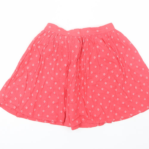 F&F Girls Red  Cotton A-Line Skirt Size 12-13 Years  Regular