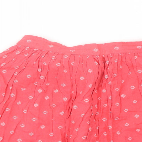 F&F Girls Red  Cotton A-Line Skirt Size 12-13 Years  Regular