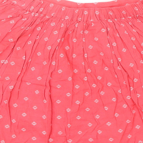 F&F Girls Red  Cotton A-Line Skirt Size 12-13 Years  Regular