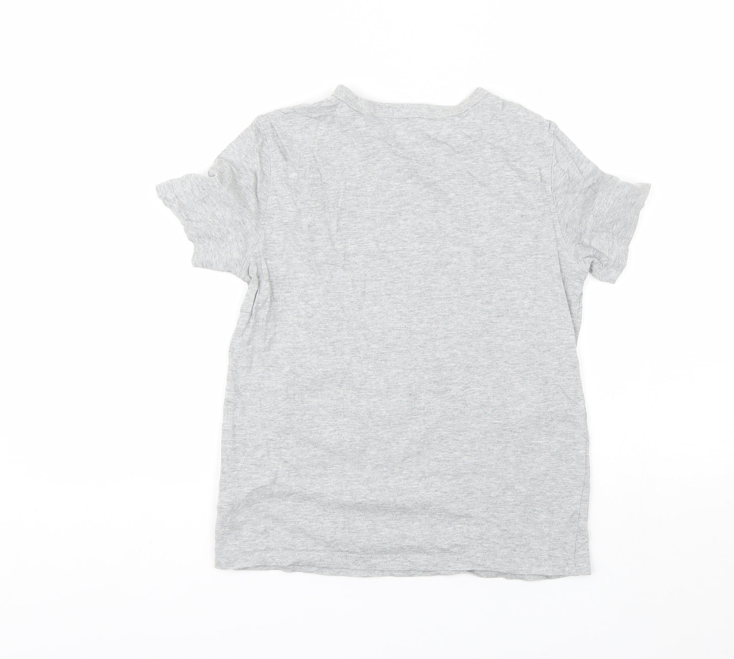 Gap Boys Grey  Cotton Basic T-Shirt Size 8-9 Years Round Neck  - Star Wars
