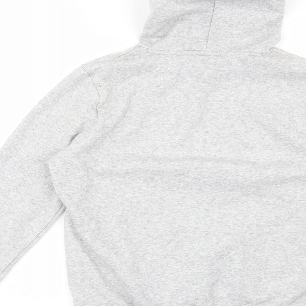 PUMA Womens Grey  Cotton Pullover Hoodie Size 14