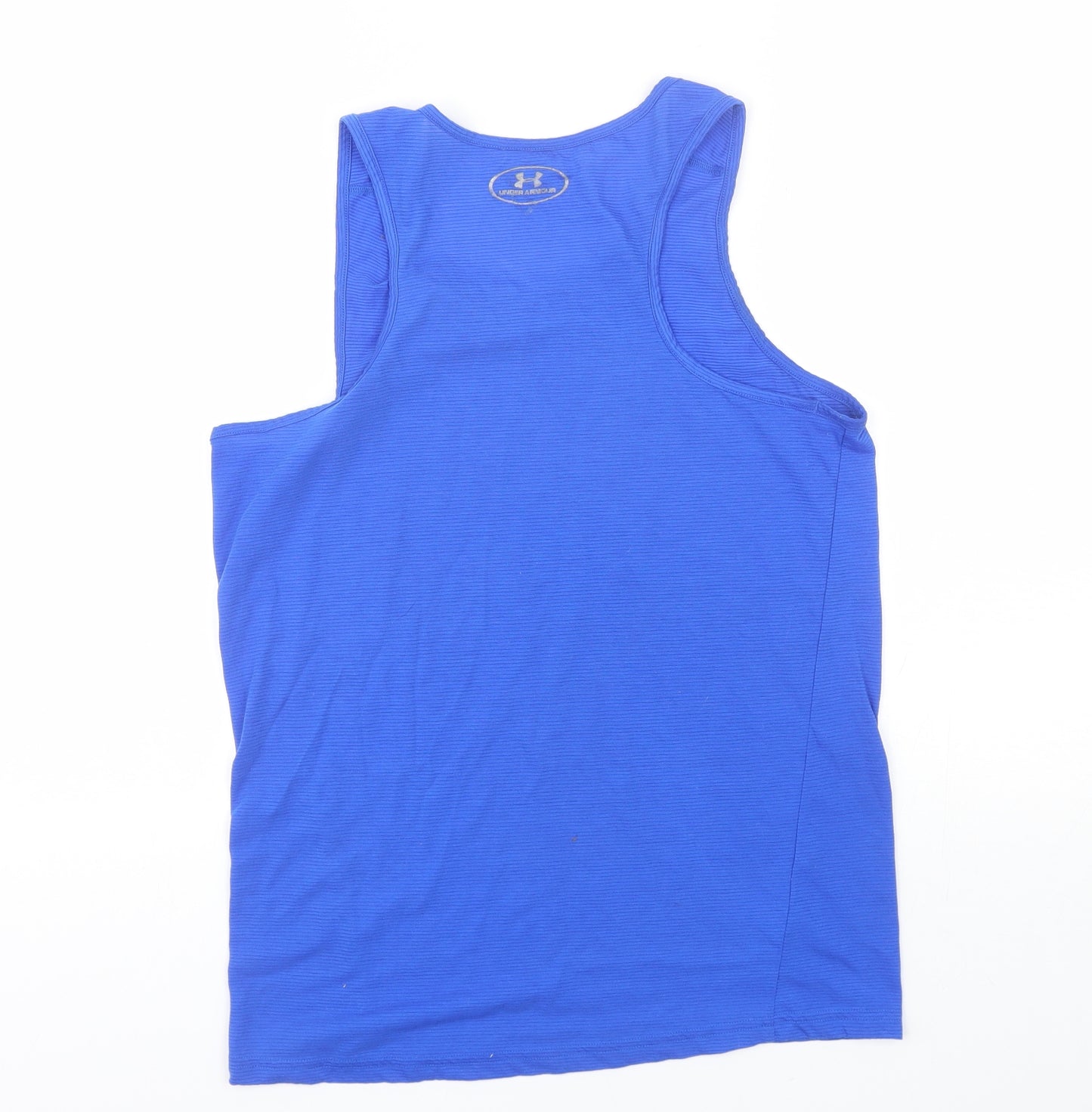 Under armour Womens Blue  Polyester Basic Tank Size S Round Neck