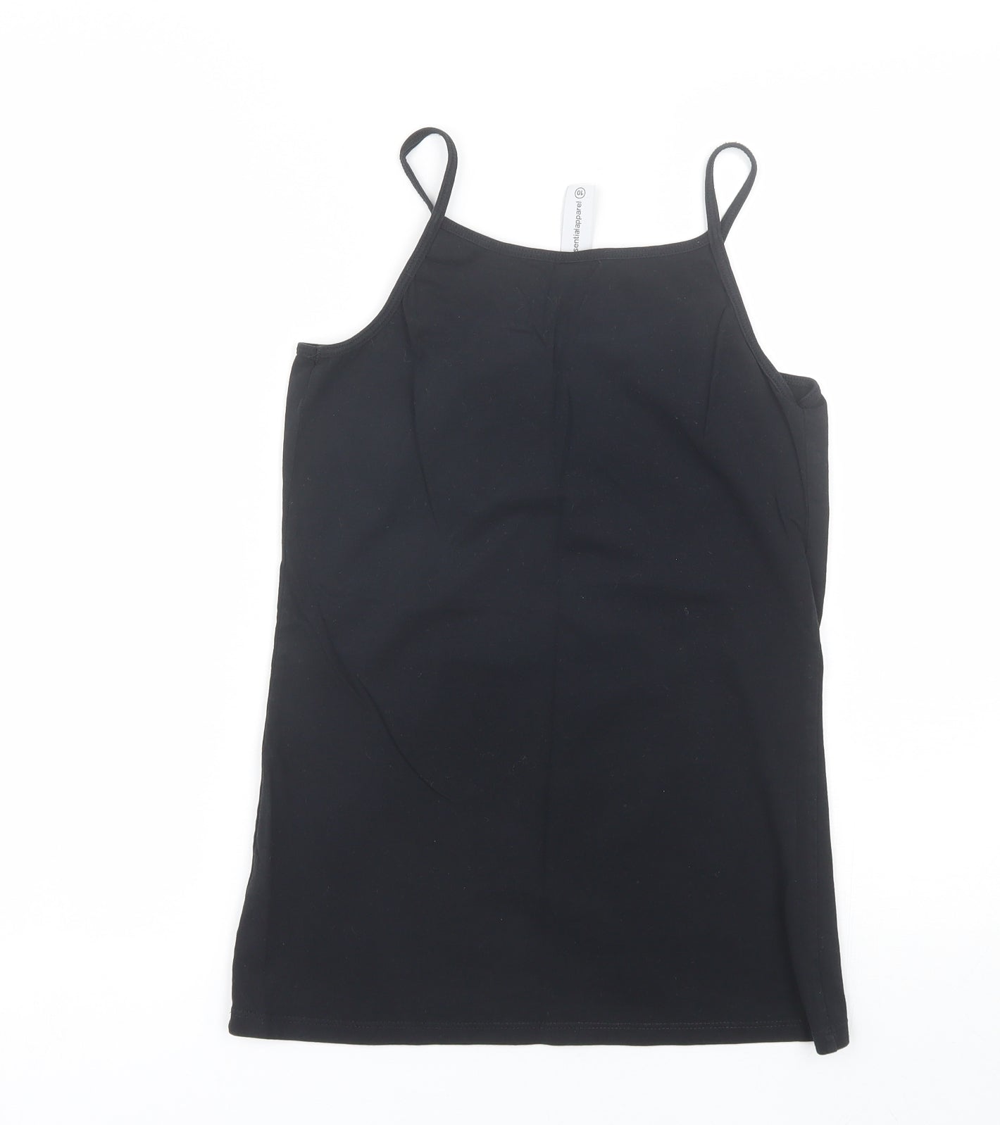 NEXT Womens Black  Cotton Camisole Tank Size 10 Round Neck