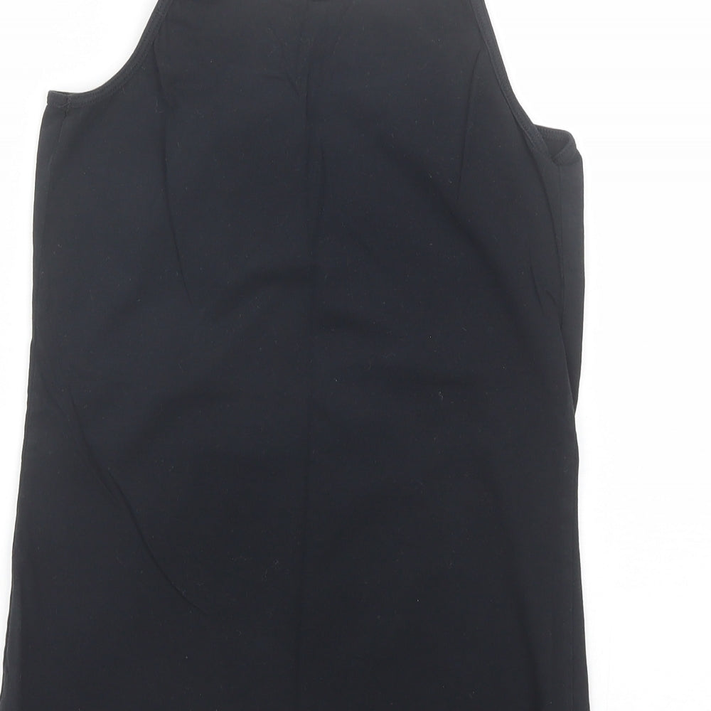 NEXT Womens Black  Cotton Camisole Tank Size 10 Round Neck