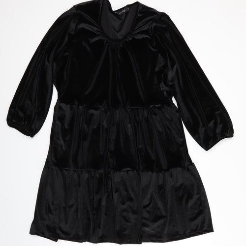 Florence and Fred Womens Black  Polyester Fit & Flare  Size 22  Scoop Neck  - Velvet feel