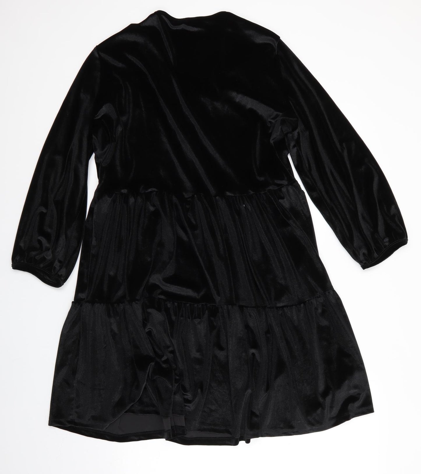 Florence and Fred Womens Black  Polyester Fit & Flare  Size 22  Scoop Neck  - Velvet feel