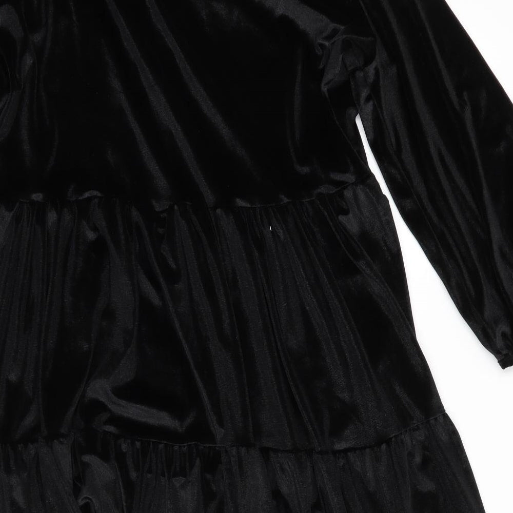 Florence and Fred Womens Black  Polyester Fit & Flare  Size 22  Scoop Neck  - Velvet feel