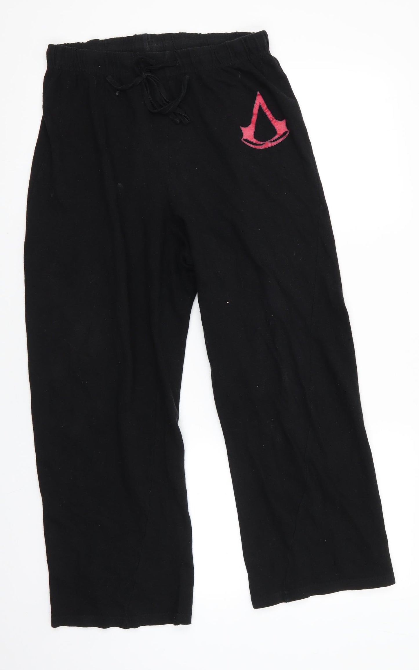 Assassin's Creed Mens Black Solid   Pyjama Pants Size S