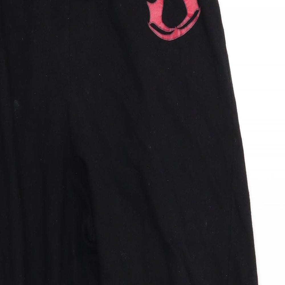 Assassin's Creed Mens Black Solid   Pyjama Pants Size S