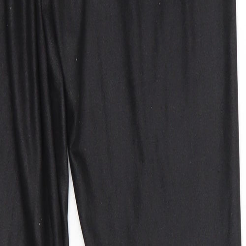 Ribbon Womens Black  Polyester Jegging Leggings Size 10 L28 in   - sheen finish