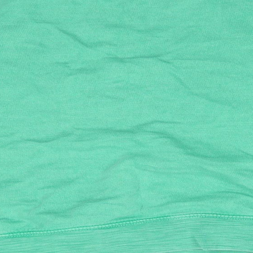 Marks and Spencer Womens Green  Cotton Pullover Sweatshirt Size 18   - Emerald Green
