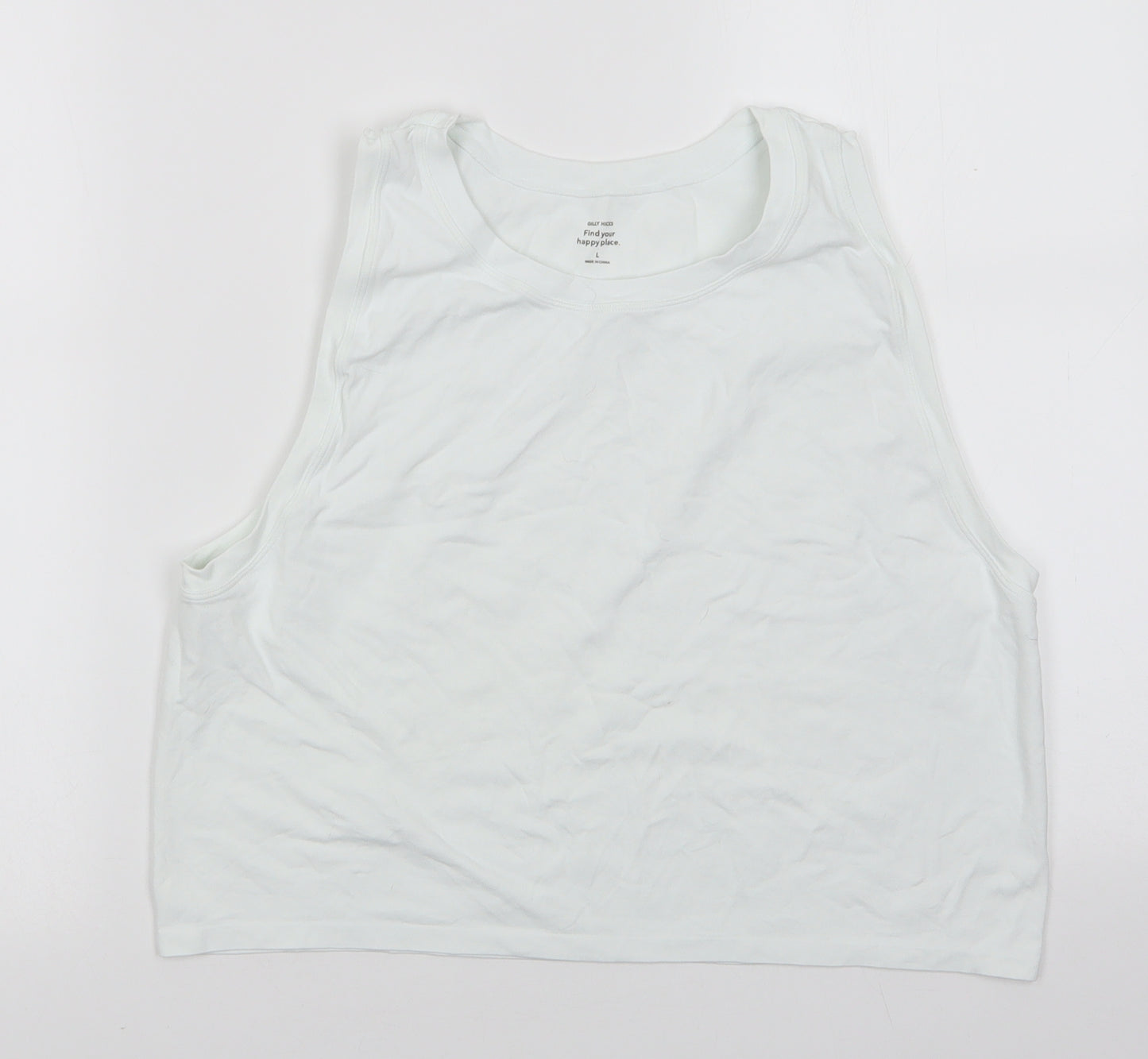 Gilly Hicks Womens White   Basic Tank Size L Round Neck