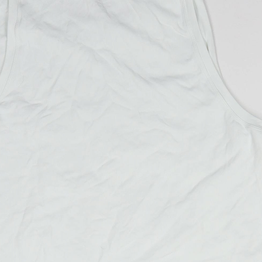 Gilly Hicks Womens White   Basic Tank Size L Round Neck