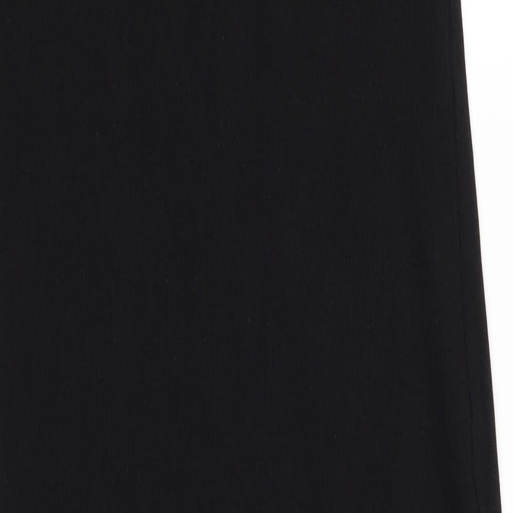 New Look Womens Black  Cotton Maxi  Size 16  Scoop Neck  - Tank Style Dress