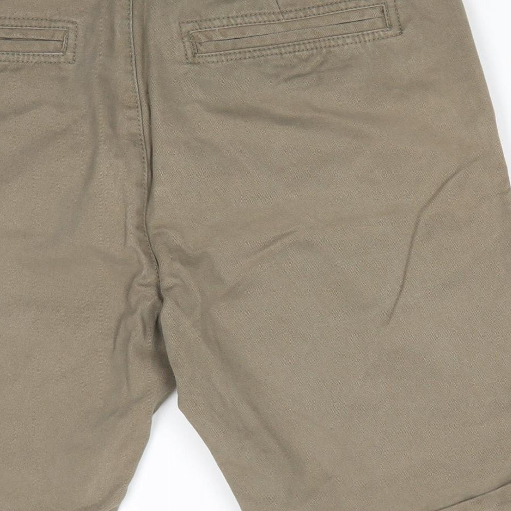 Dstruct Mens Green  Cotton Chino Shorts Size 32 in L9 in Regular  - Olive Green