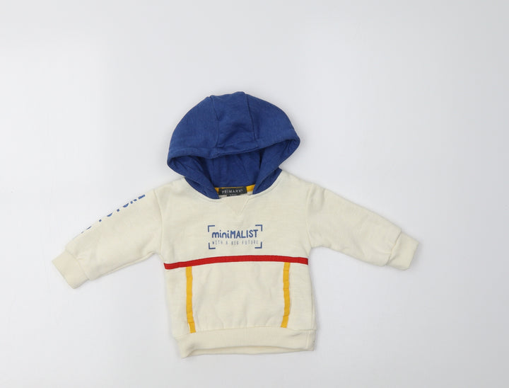 Primark Baby Ivory Striped Pullover Jumper Size 3-6 Months
