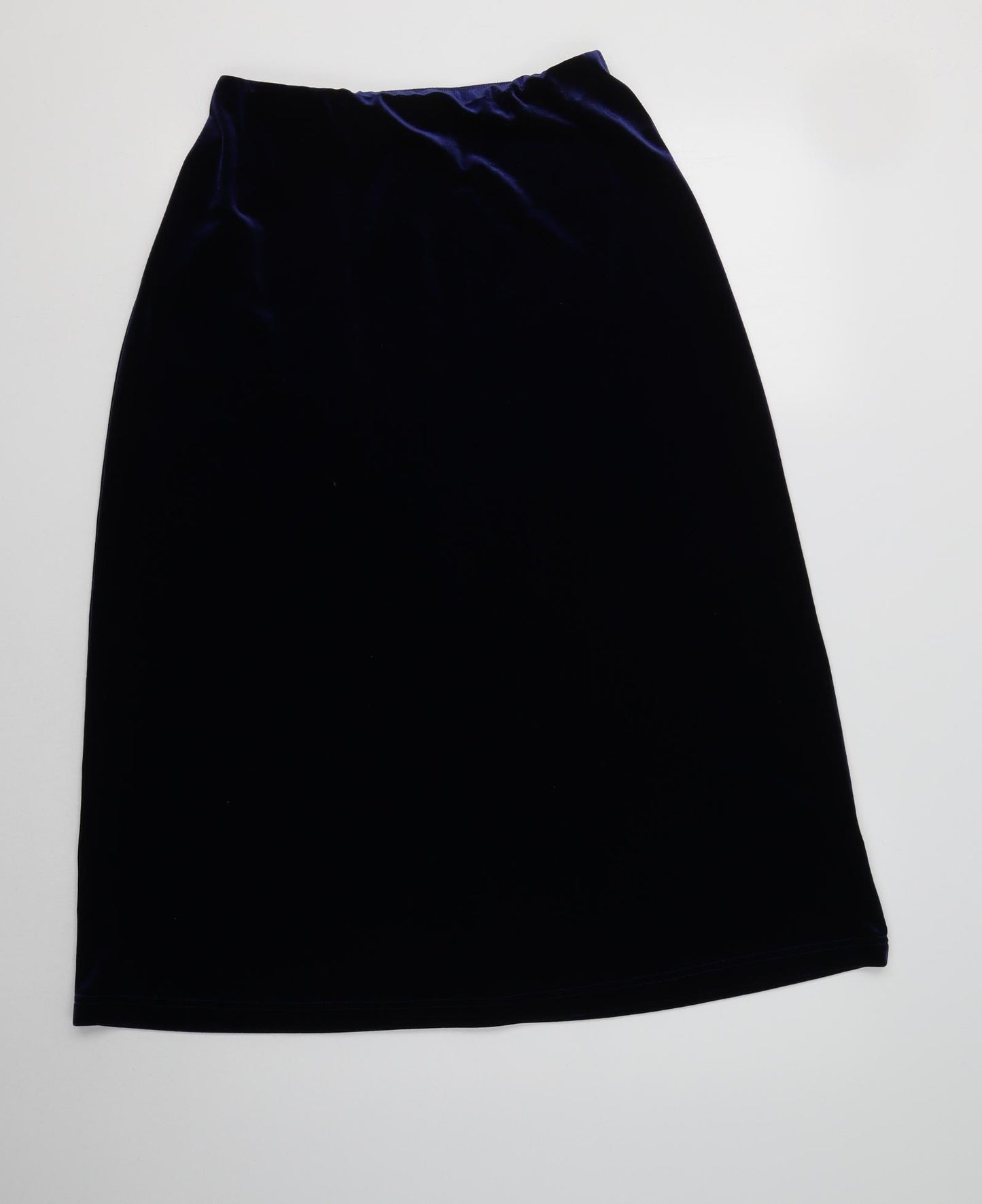 Damart Womens Blue  Polyester A-Line Skirt Size 12