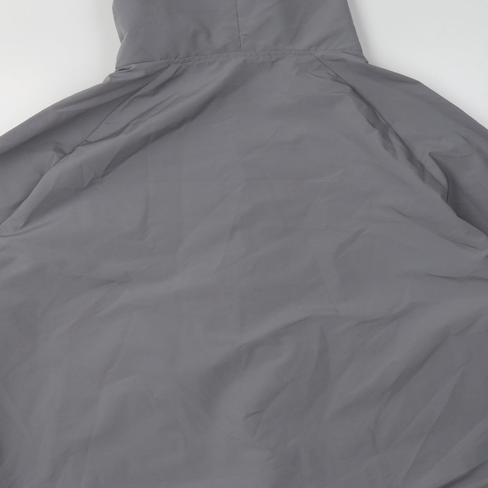 Boohoo Man Mens Grey   Rain Coat Jacket Size M