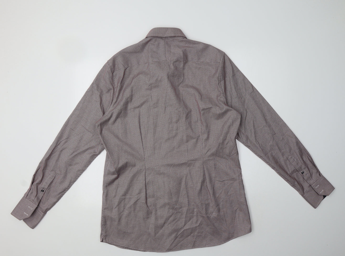 NEXT Mens Red Geometric Cotton  Dress Shirt Size 16.5 Collared