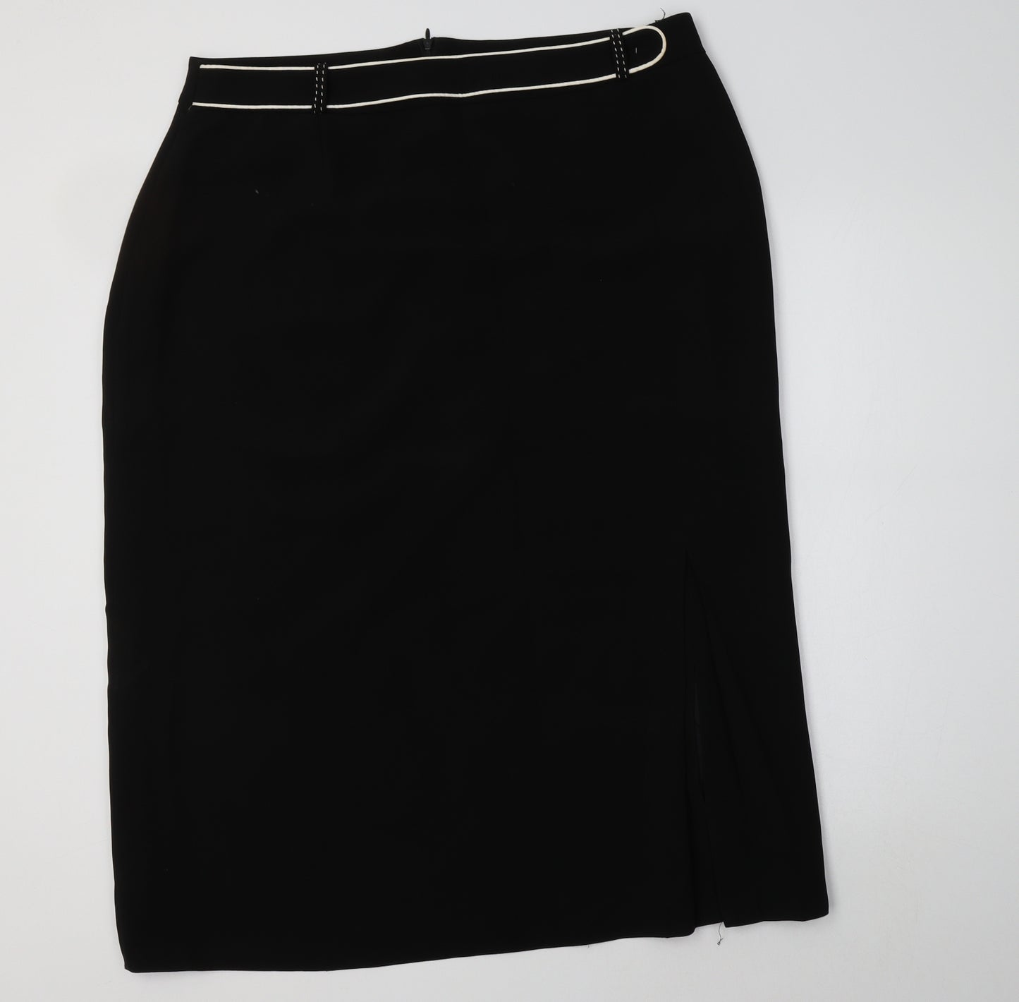 Wish Womens Black  Polyester A-Line Skirt Size 22