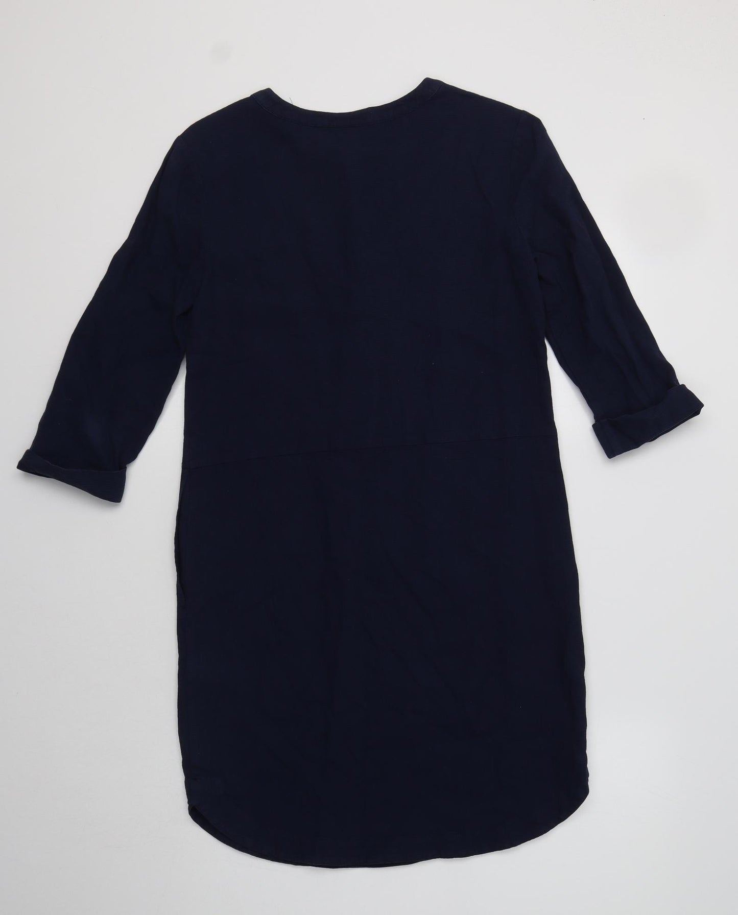 Warehouse Womens Blue  Cotton Shirt Dress  Size 8