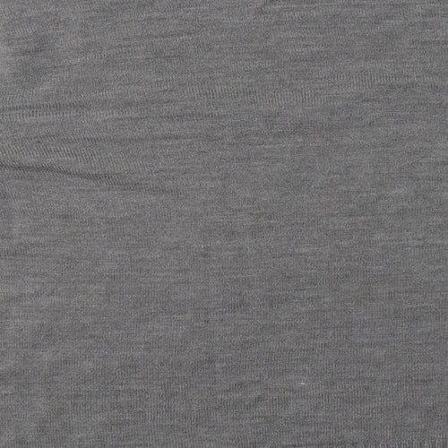 Papaya Womens Grey Scoop Neck  Acrylic Pullover Jumper Size 14