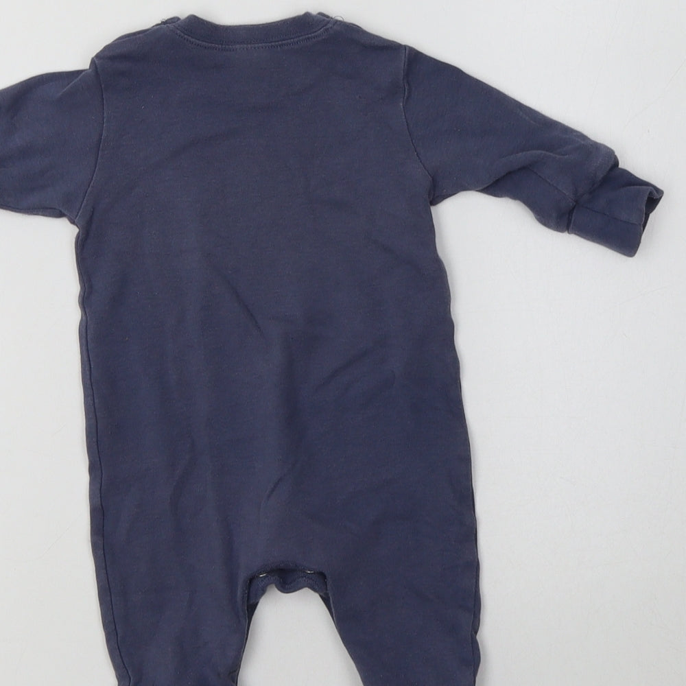 NEXT Baby Blue  Cotton Babygrow One-Piece Size 0-3 Months