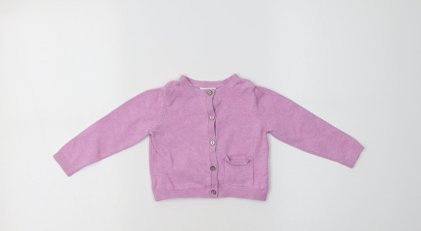 NEXT Baby Purple  Cotton Cardigan Jumper Size 12-18 Months