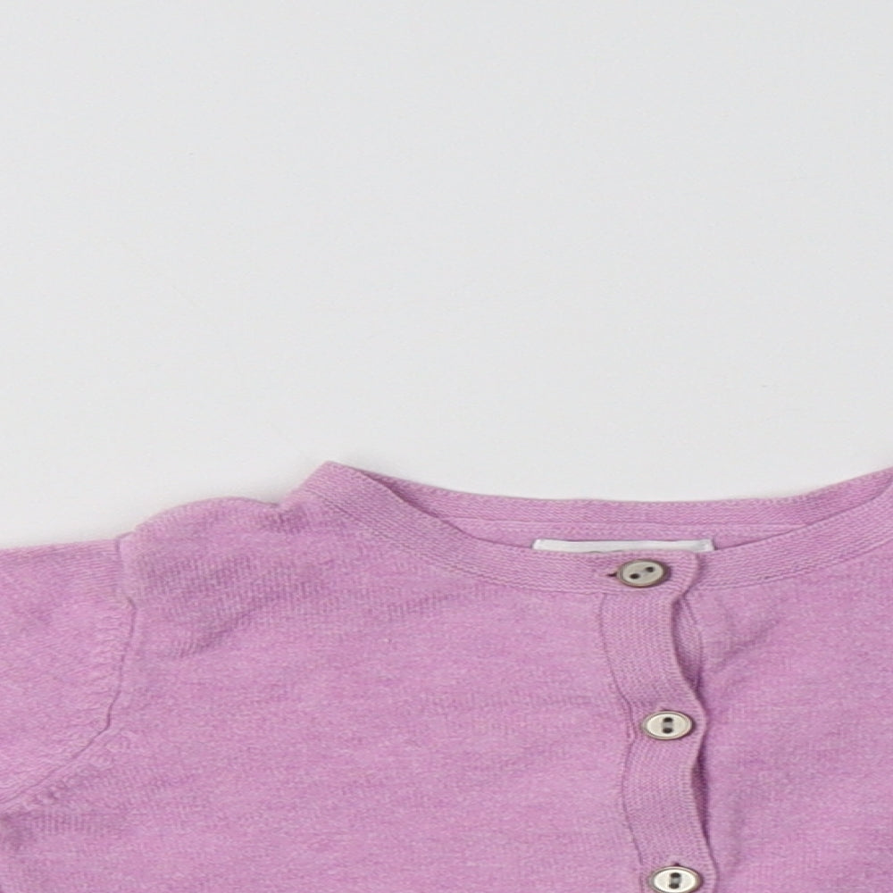 NEXT Baby Purple  Cotton Cardigan Jumper Size 12-18 Months