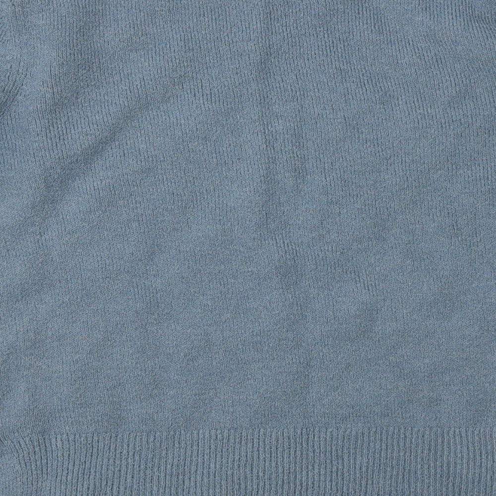 Oasis Womens Blue Crew Neck   Pullover Jumper Size S