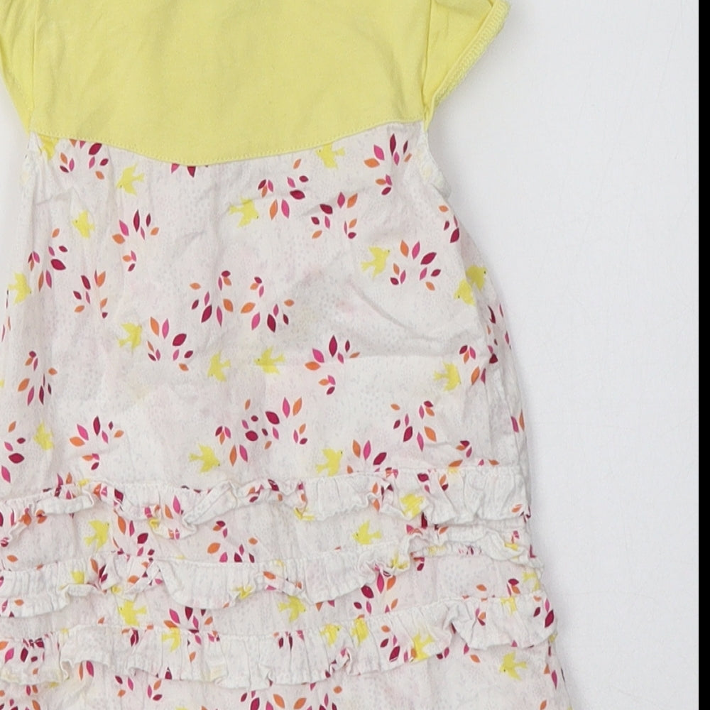 MiniClub Baby White Floral Cotton Romper One-Piece Size 3-6 Months