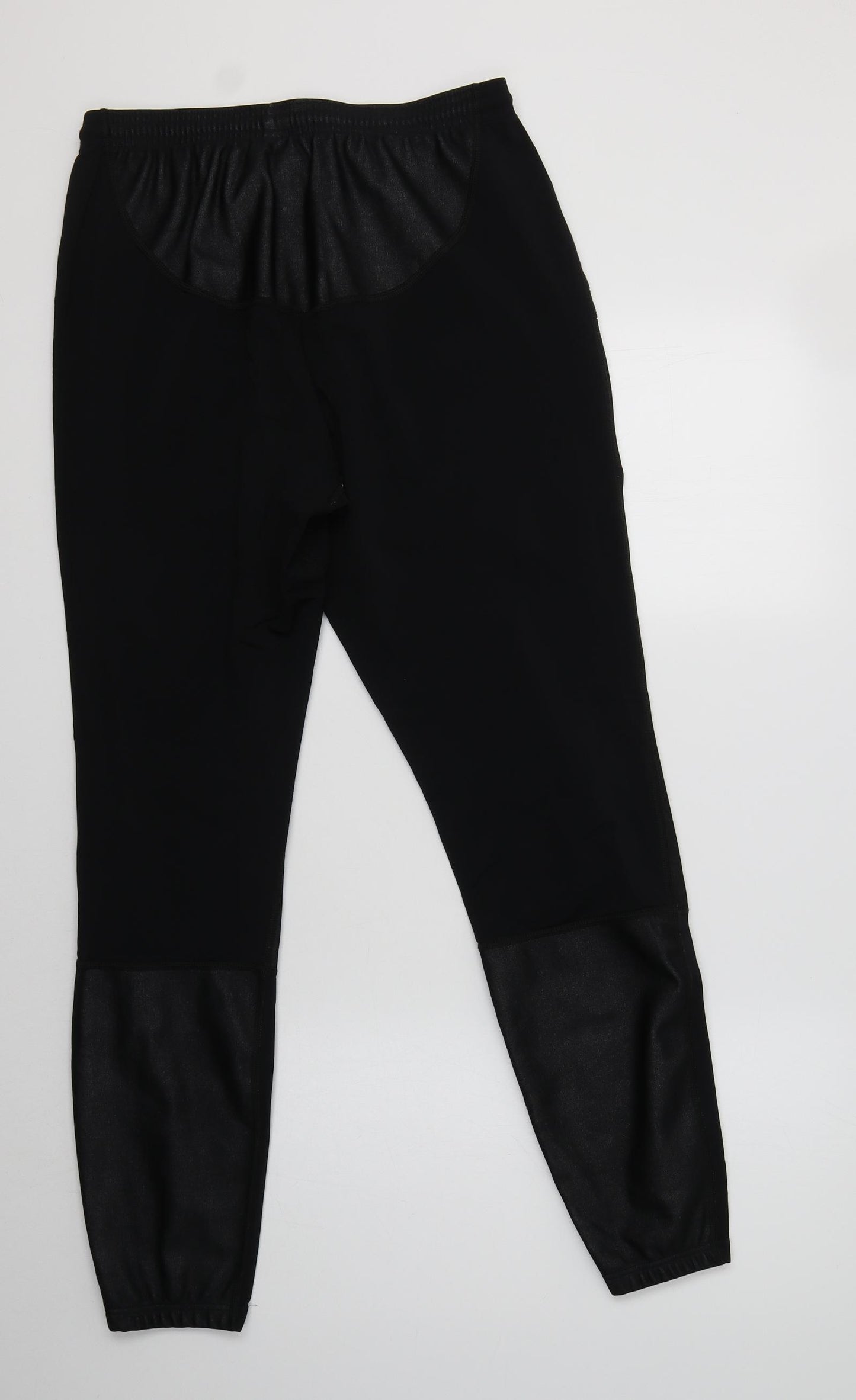 Preworn Womens Black  Polyester Jogger Trousers Size M L29 in Regular