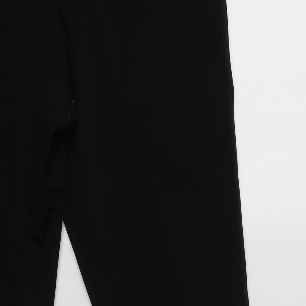 Preworn Womens Black  Polyester Jogger Trousers Size M L29 in Regular