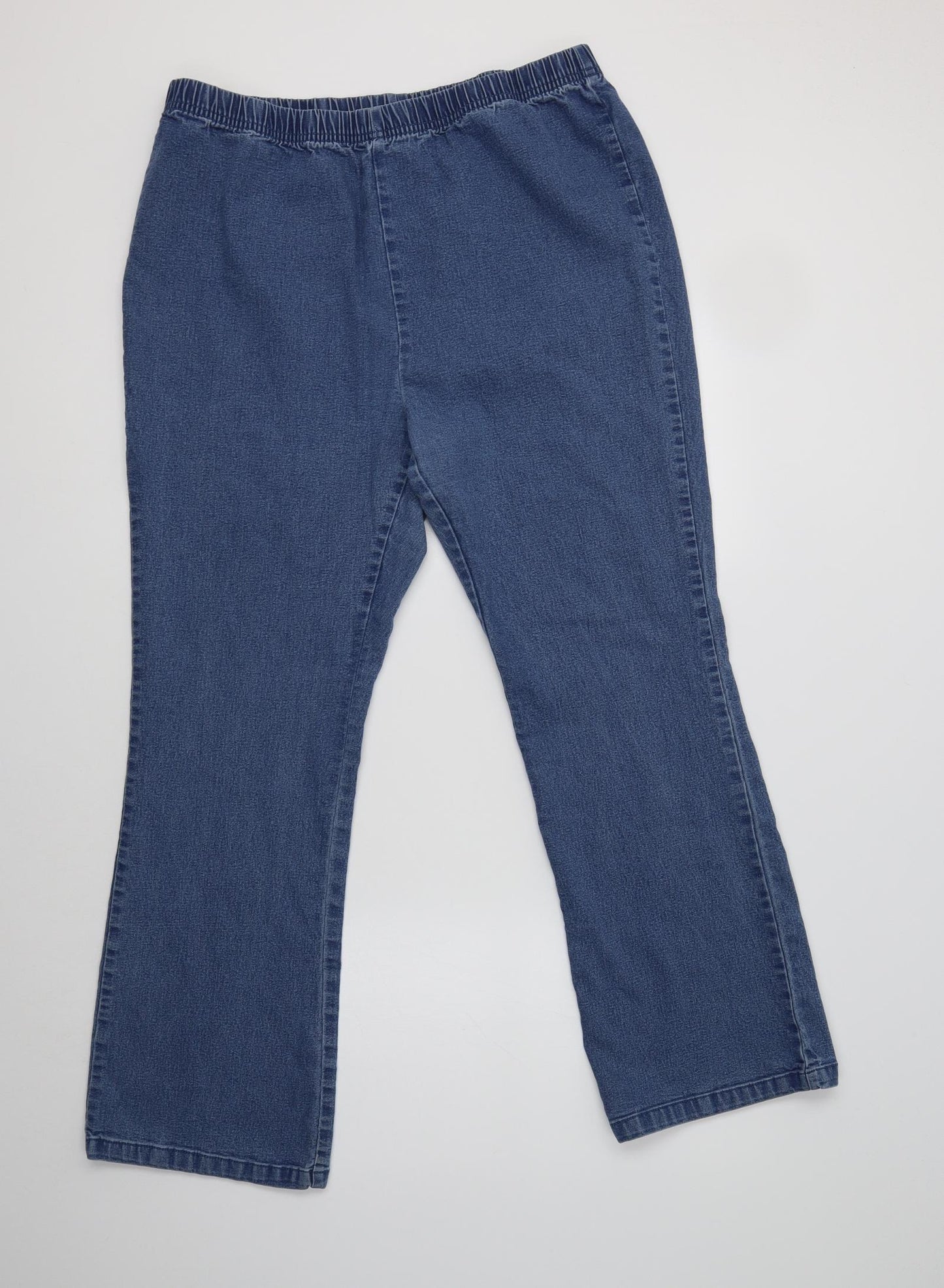 Simply Be Womens Blue  Cotton Jegging Jeans Size 24 L30 in Regular