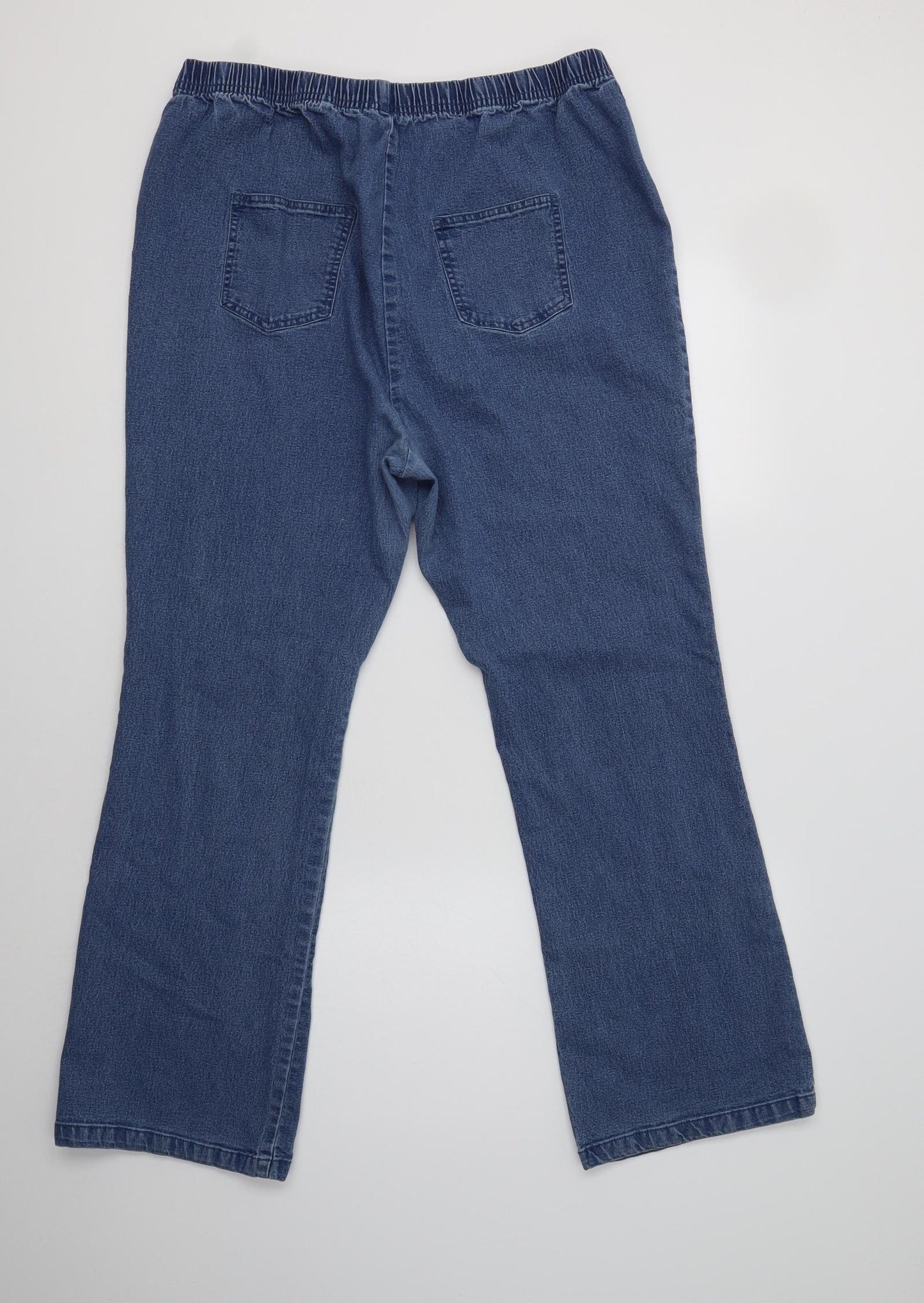 Simply Be Womens Blue  Cotton Jegging Jeans Size 24 L30 in Regular