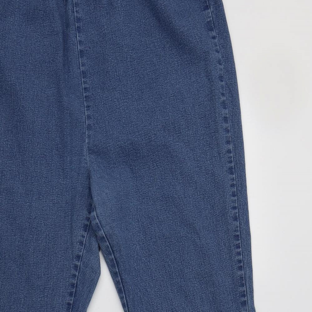 Simply Be Womens Blue  Cotton Jegging Jeans Size 24 L30 in Regular