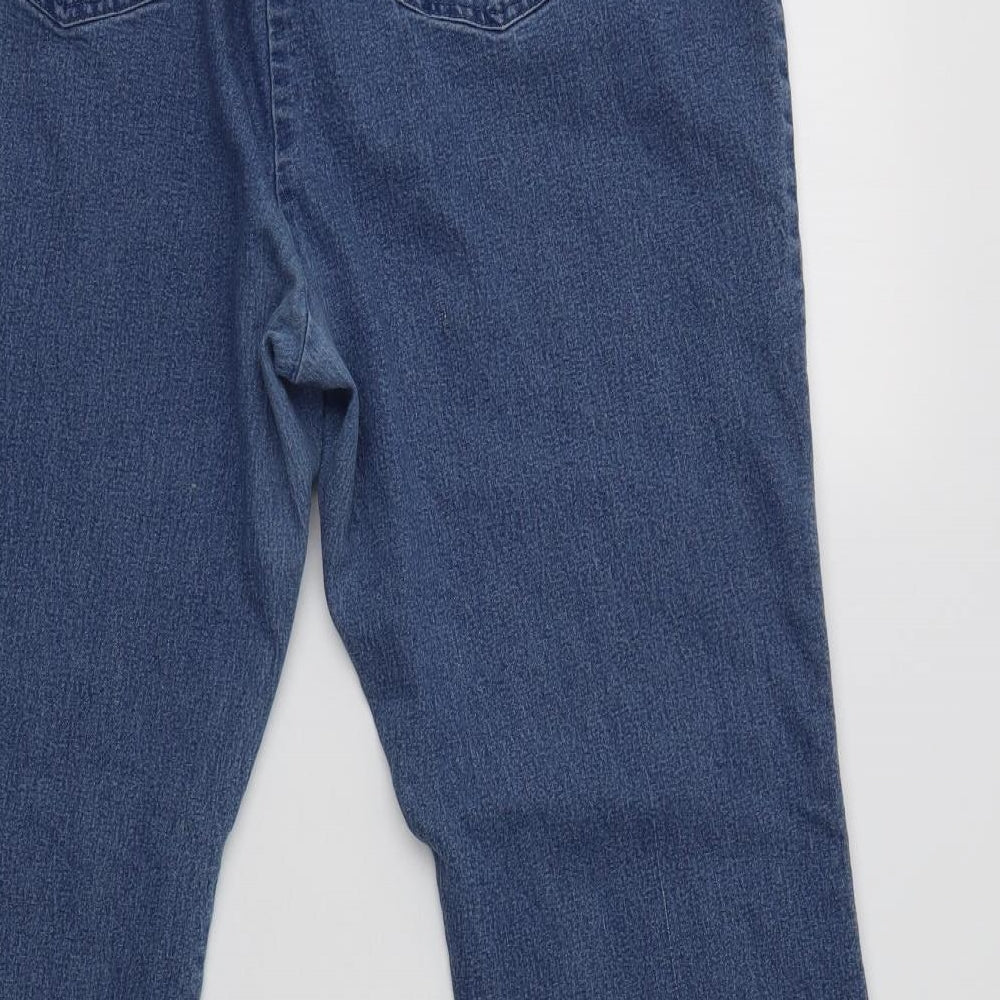 Simply Be Womens Blue  Cotton Jegging Jeans Size 24 L30 in Regular