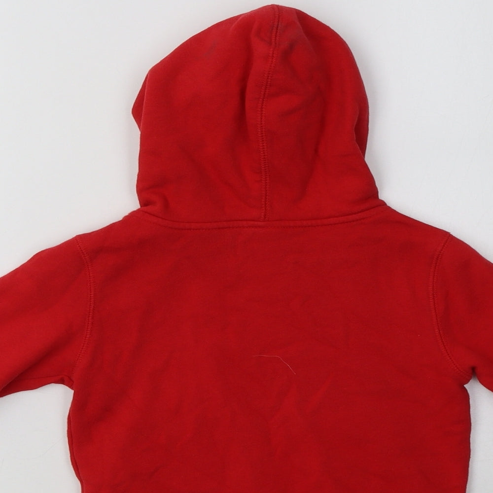 Gap Boys Red  Cotton Pullover Hoodie Size 2 Years