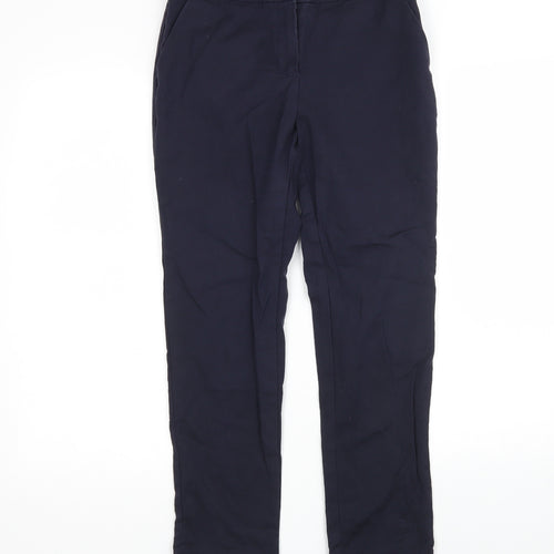 F&F Womens Blue  Viscose Trousers  Size 8 L27 in Regular