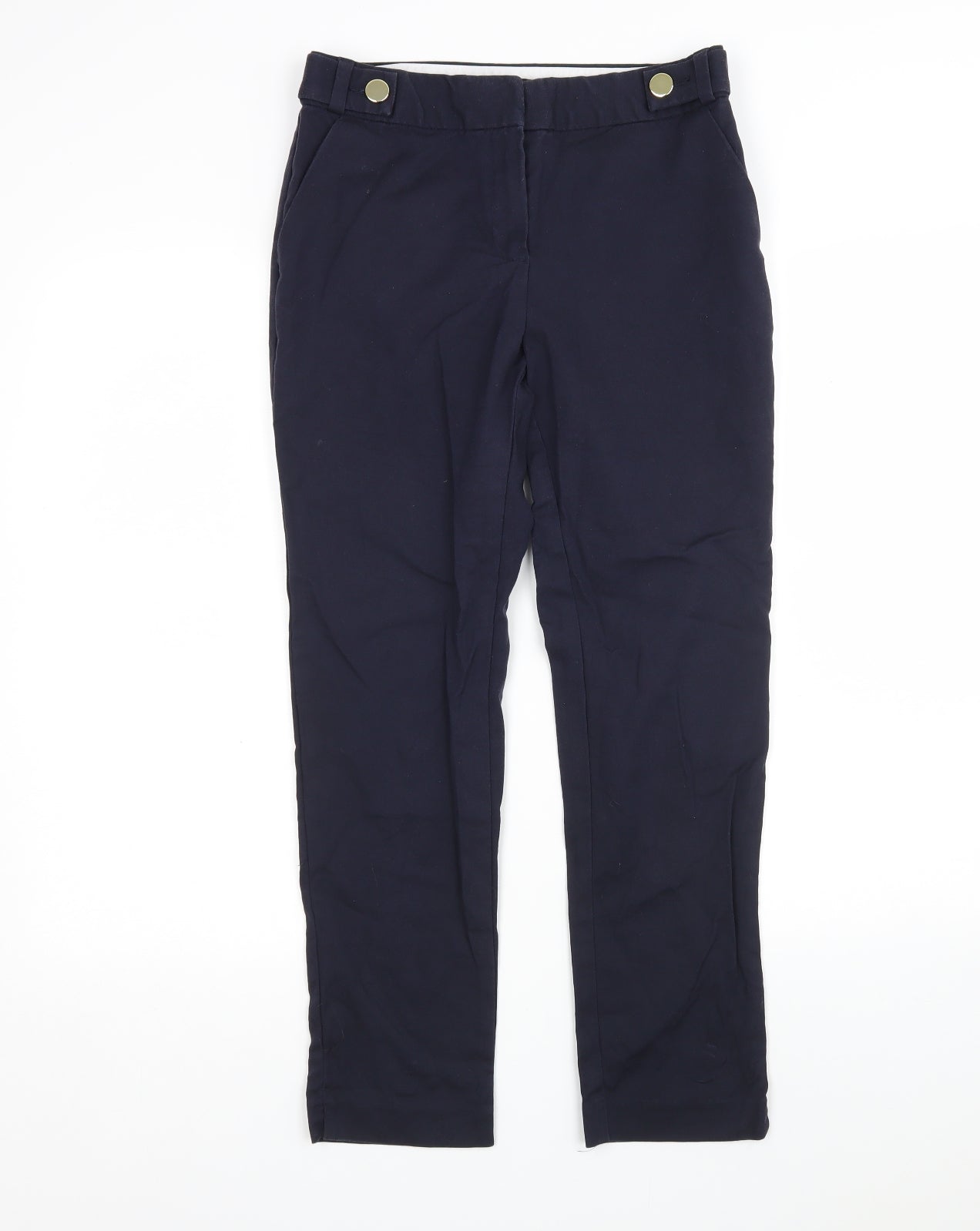 F&F Womens Blue  Viscose Trousers  Size 8 L27 in Regular