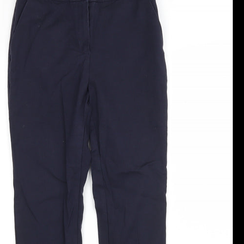 F&F Womens Blue  Viscose Trousers  Size 8 L27 in Regular