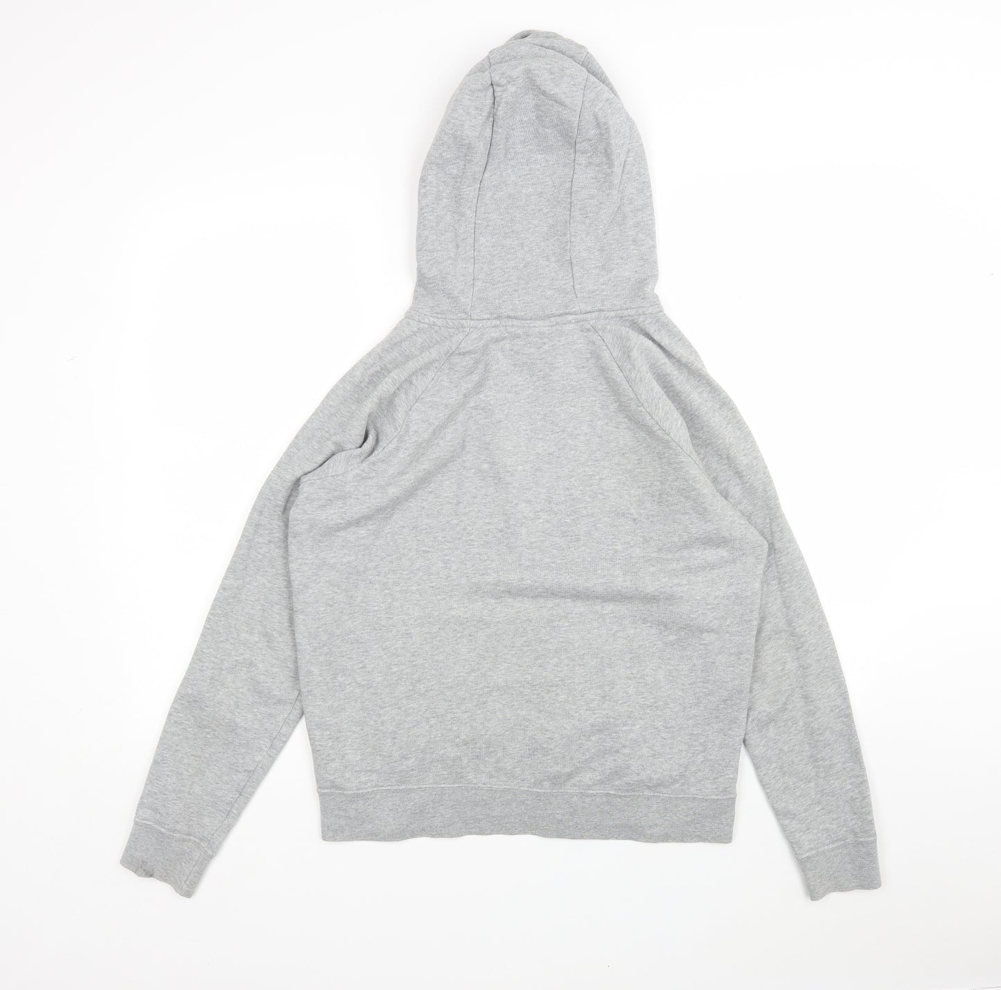Nike Mens Grey  Cotton Pullover Hoodie Size S