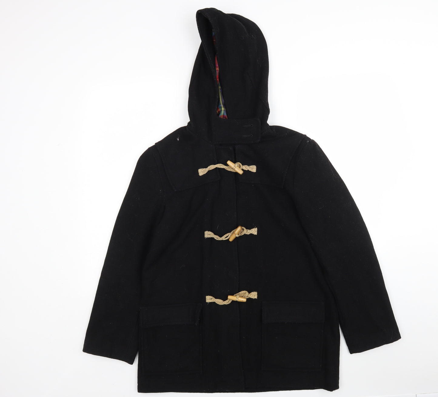 POP Womens Black   Pea Coat Coat Size S