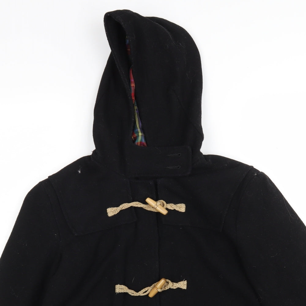 POP Womens Black   Pea Coat Coat Size S