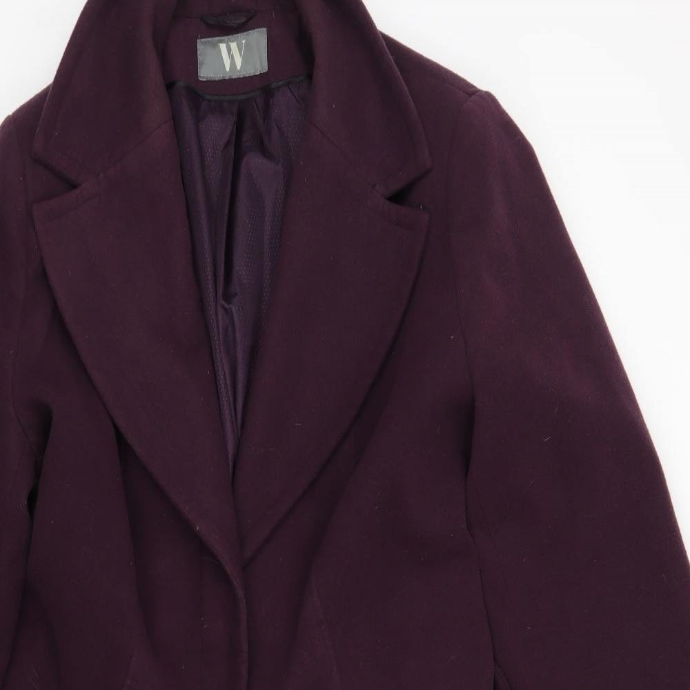 BHS Womens Purple   Overcoat Coat Size 22