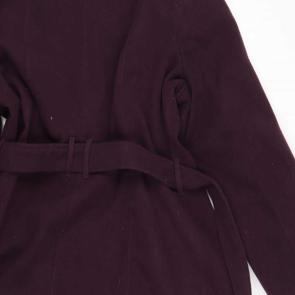 BHS Womens Purple   Overcoat Coat Size 22
