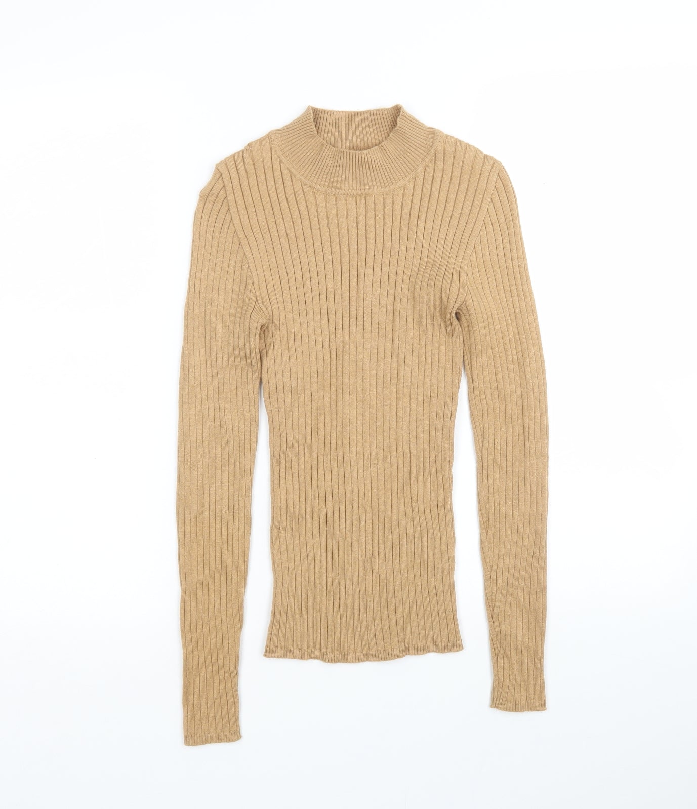 Primark Womens Beige Round Neck   Pullover Jumper Size XS