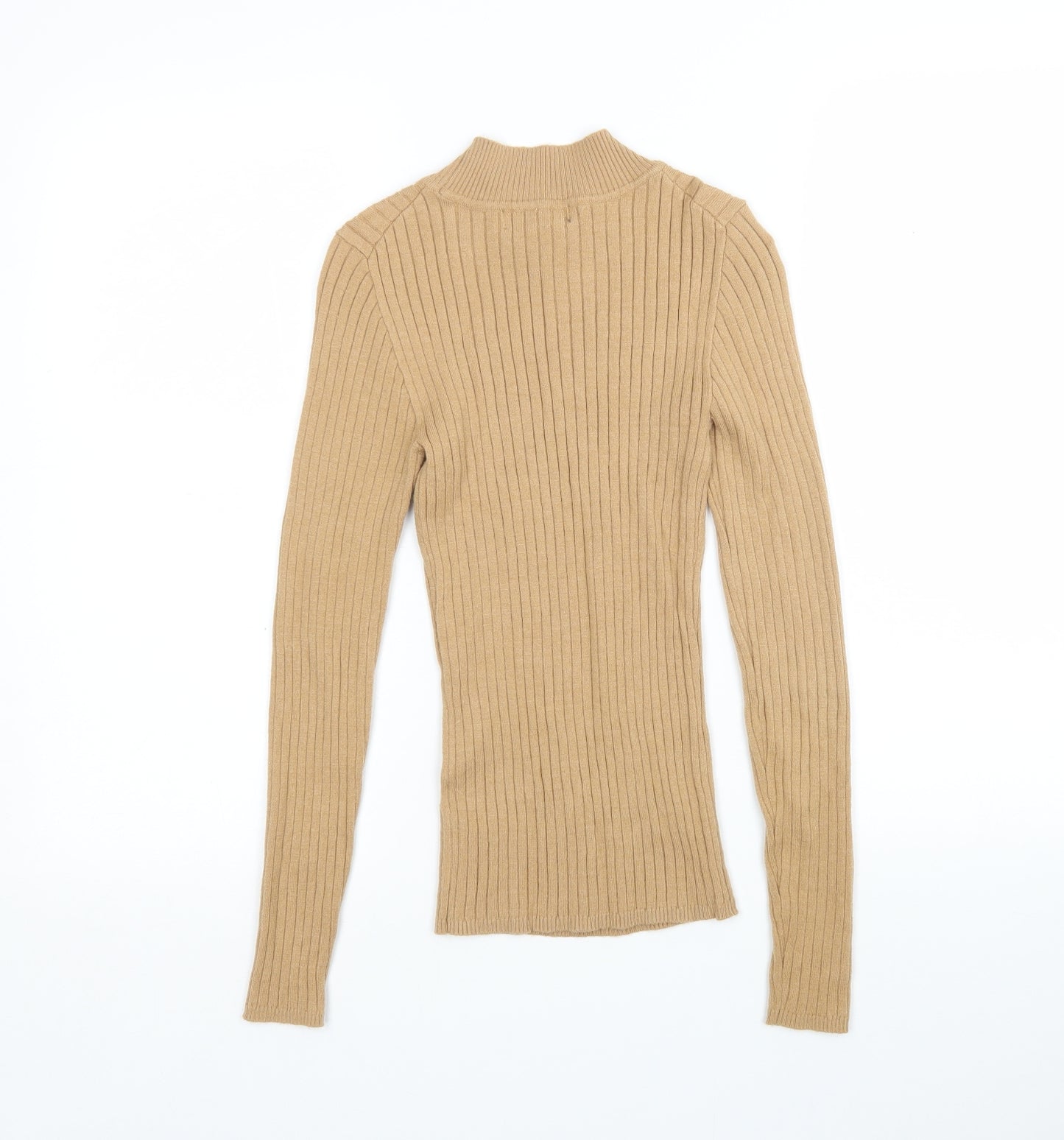 Primark Womens Beige Round Neck   Pullover Jumper Size XS