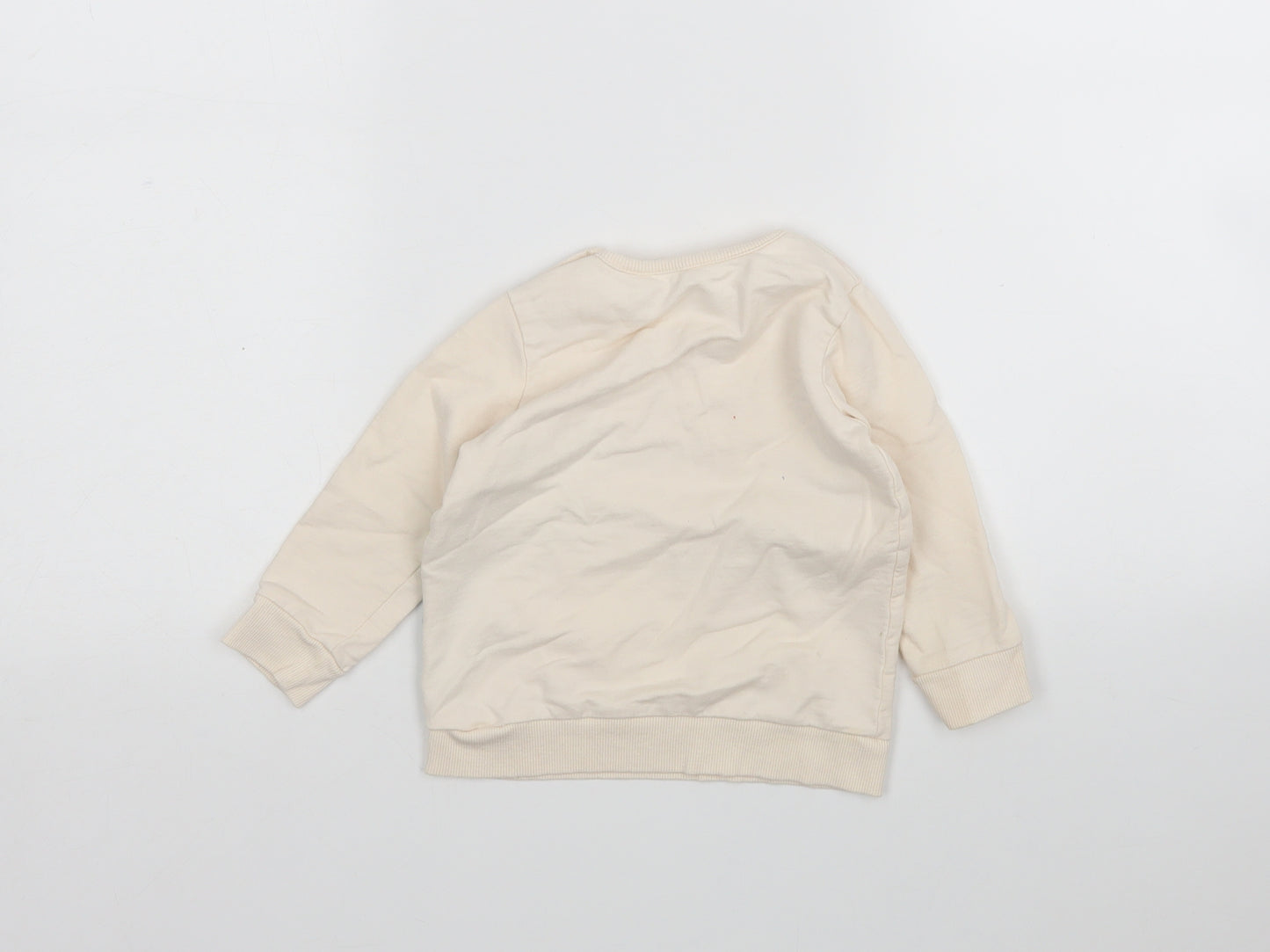 George Baby Beige  Cotton Pullover Jumper Size 12-18 Months   - The very hungry Caterpillar